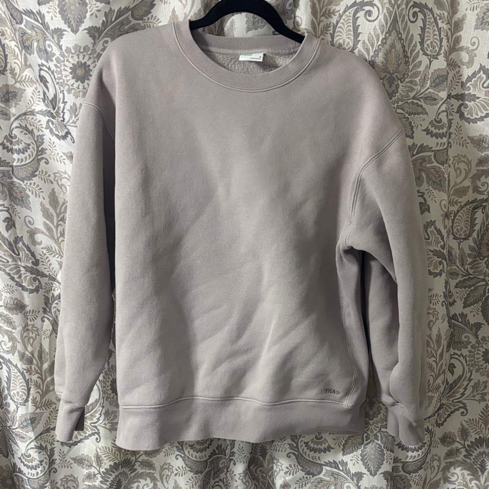 TNA Bubble Fleece Light Grey purple